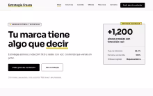 Vista previa del sitio Estrategia Fresca